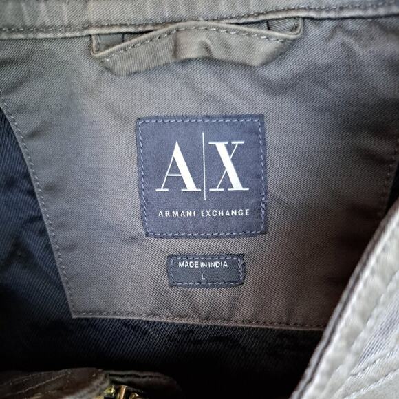 Armani Exchange Mens Lightweight Jacket Size Large Gray - Picture 5 of 9